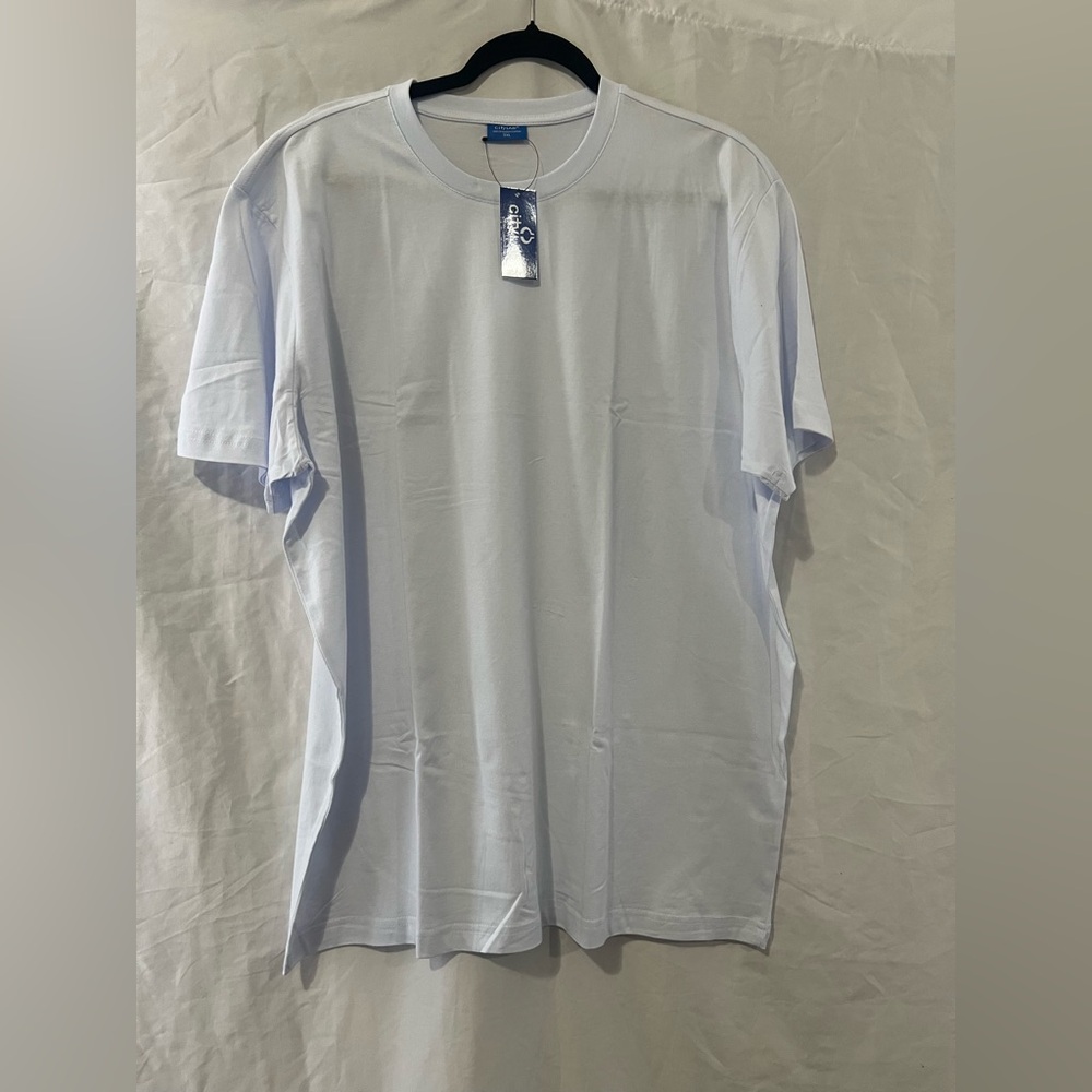 Men's White Short Sleeve T-Shirt . 2 pieces